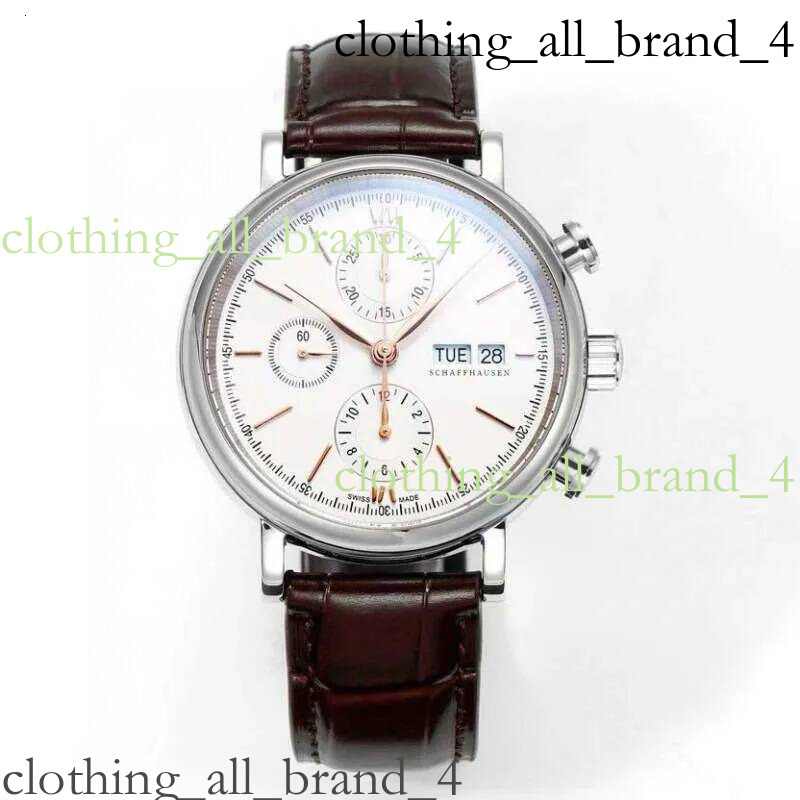 Iwcpilot Designer Luxury Automatic Mechanical Men Wanpai Wave Iwcbrand Watch Fino Series Six Hand Chronograph High Quality Manufacturers Iwcpilotwat