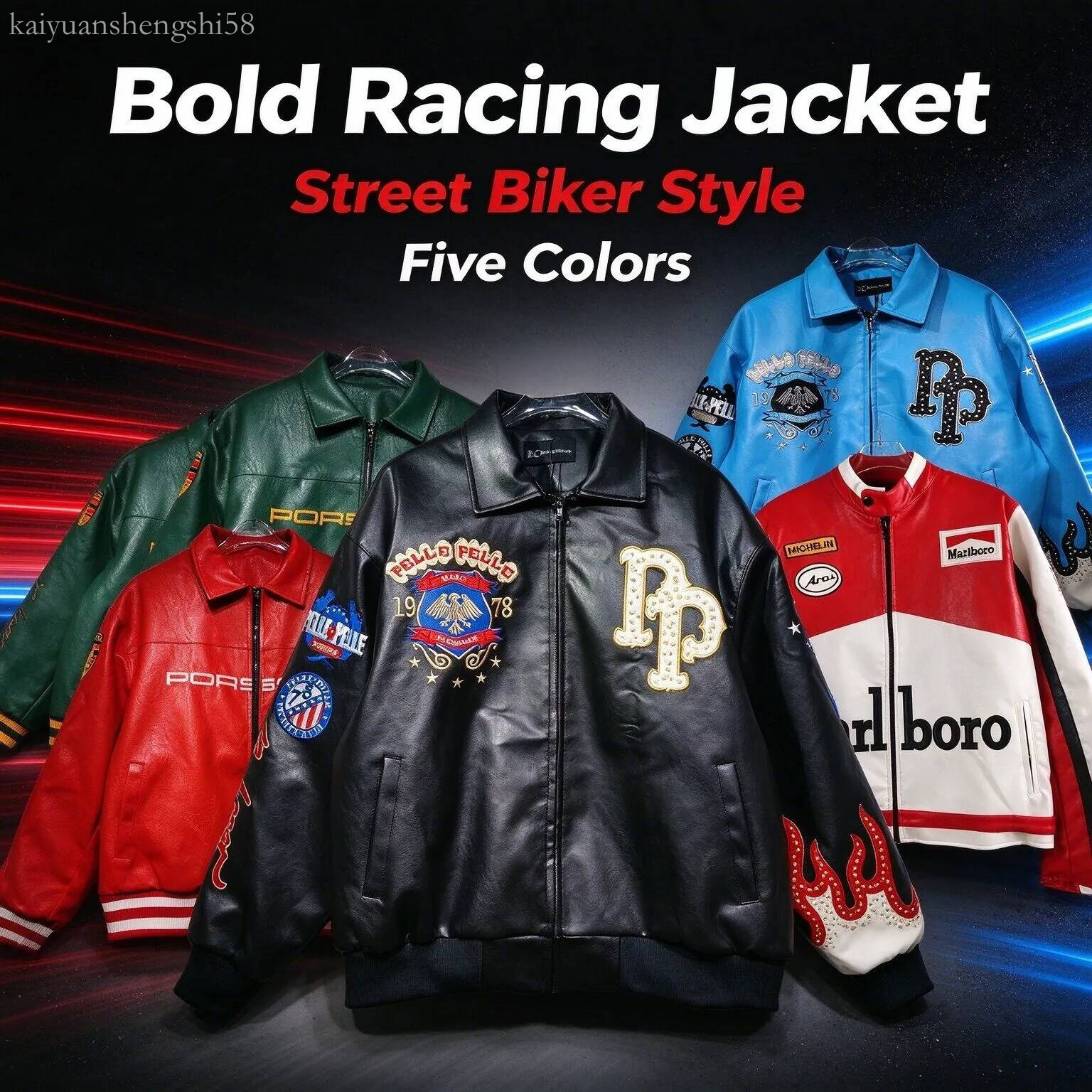 Pelle Leather Jacket High Quality Designer Diamond Encrusted Eagle Coat Wide Shp Windbreak Bomber 1978 Limited Edition Luxury Mens Casual Pelle Jack