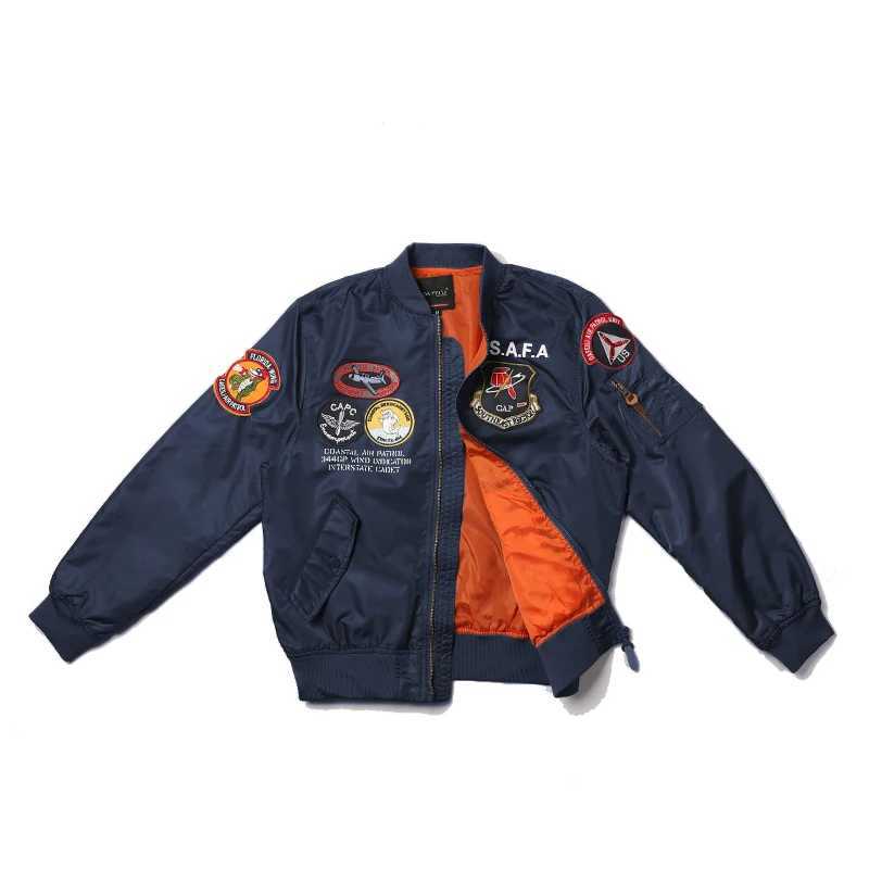2024 Embroidered Military Patches vintage men thin clothes brands Top gun MA1 bomber flihgt jacket pilot coat windbreaker S261017NMIZ