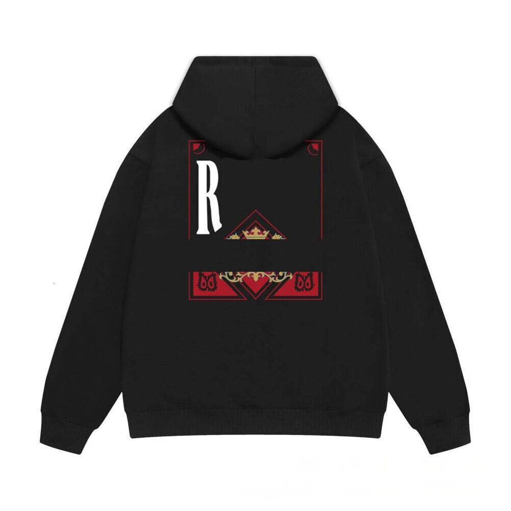 Rhud Hoodie Designer Mens RH Hoodies Hip Hop Quality Fashion High Street Retro Luxury Hoodie Streetwear Rhuds Hoodie Fd2