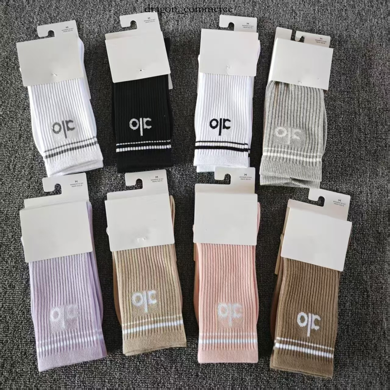 Yoga socks Autumn winter styles, high tube towel bottom socks, unisex sports and casual cotton socks, solid color fashion couple socks Solid color 5