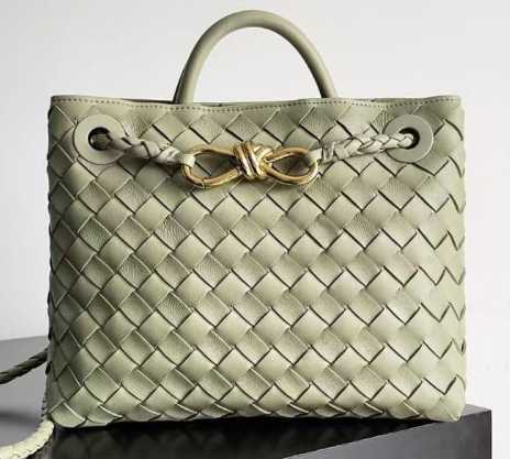 Refined Designer Style Soft Leather Handwoven Tote Bag Elegant Top Handle Bag For Dinner Gathering