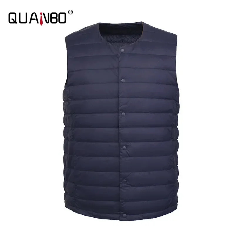 2026 mens Sleeveless Puffer Jacket Spring Winter men 90% White Duck Down Ultra Lightweight Packable Warm Liner Vest 261017