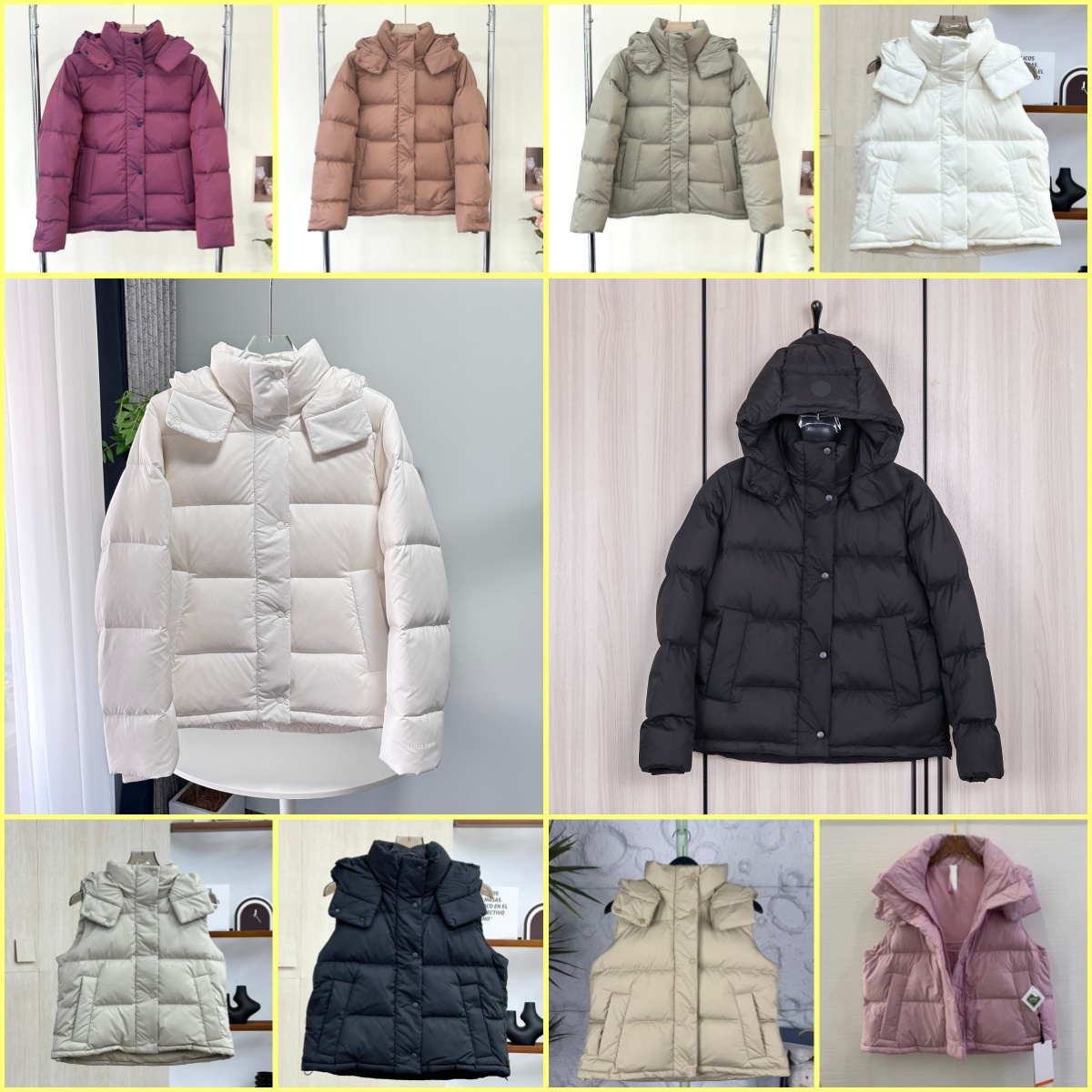 Wunder Puff Down Jacket Designer Women embroidery short Puffer Jackets Winter Long Jackets Warm FHooded Down Jacket parka Coat