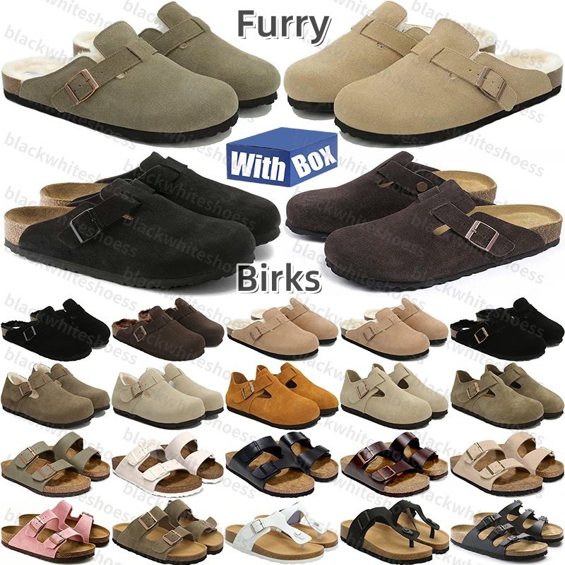 Free Shipping With Box Designer birk birks sandals slides clogs heels slippers claquette sliders sandles clog shoes for mens d h gate womens sandal