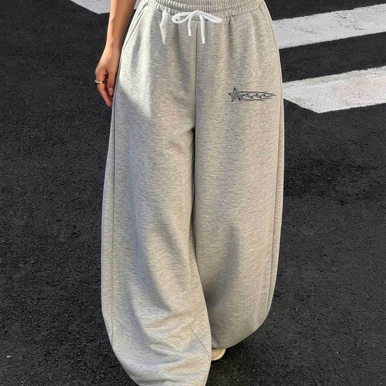2026 New Men's Women's Sweatpants for Spring And Autumn Casual Loose Stylish and Versatile Streetwear Trendy Oversized S261016JIMZ