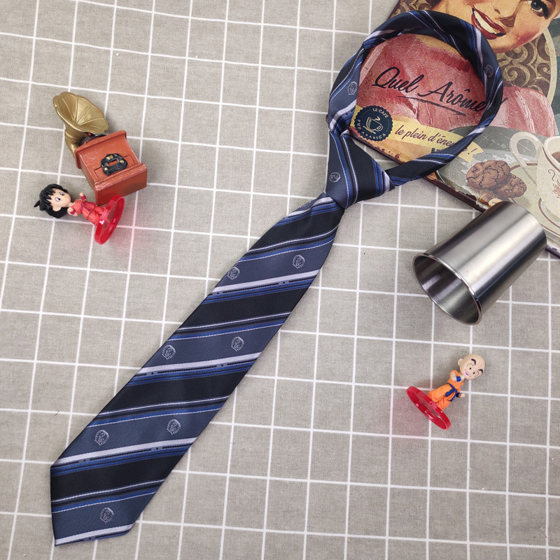 Japanese-style JK hand-tied ties for women men, gray and black striped, preppy style, uniform accessories, customizable with fabric options
