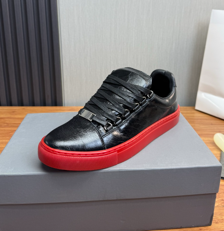 Luxury design Brand Arena casual shoes men sneaker arena red flat low top black Blue White calfskin leather dress party wedding trainers top designe