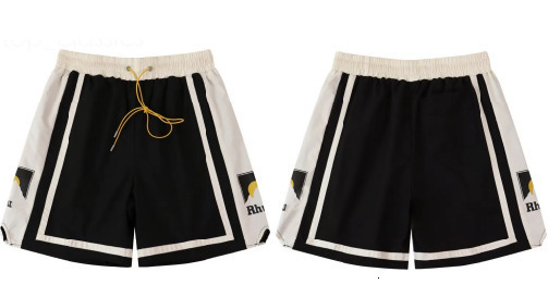 Rhudemenlys Shorts Men Women Casual Mesh Leather Track Breathable Summer Swim Elastic Waist Drawstring Rhuds Shorts 7d2