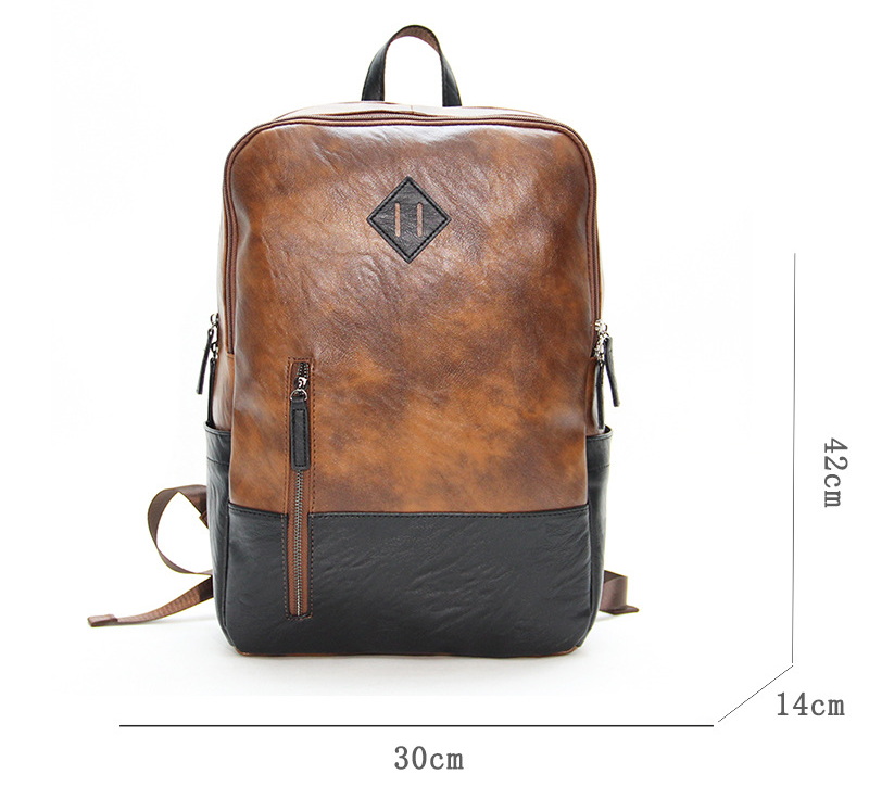 Fashion Business Men Women Backpack Luxury Retro PU Business Bag College Backpack Trendy Back To School Fashionable Backpack Travel Bags Mochilas De