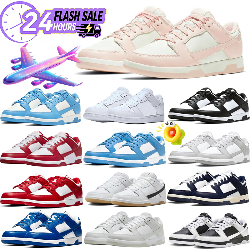 Designer running shoes man PU Leather Black White Color Block Lace Up Low Top Casual Sneakers Breathable Comfort for Men Women Weekend Activity Spor