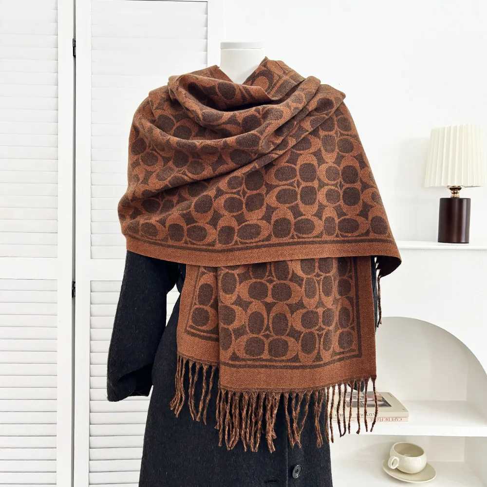 2026 New Fashion Print Warm Scarf Women Winter Autumn High Quality Faux Cashmere Shawl Versatile Double Sided Neck Wrap Scarves S261017NY1X