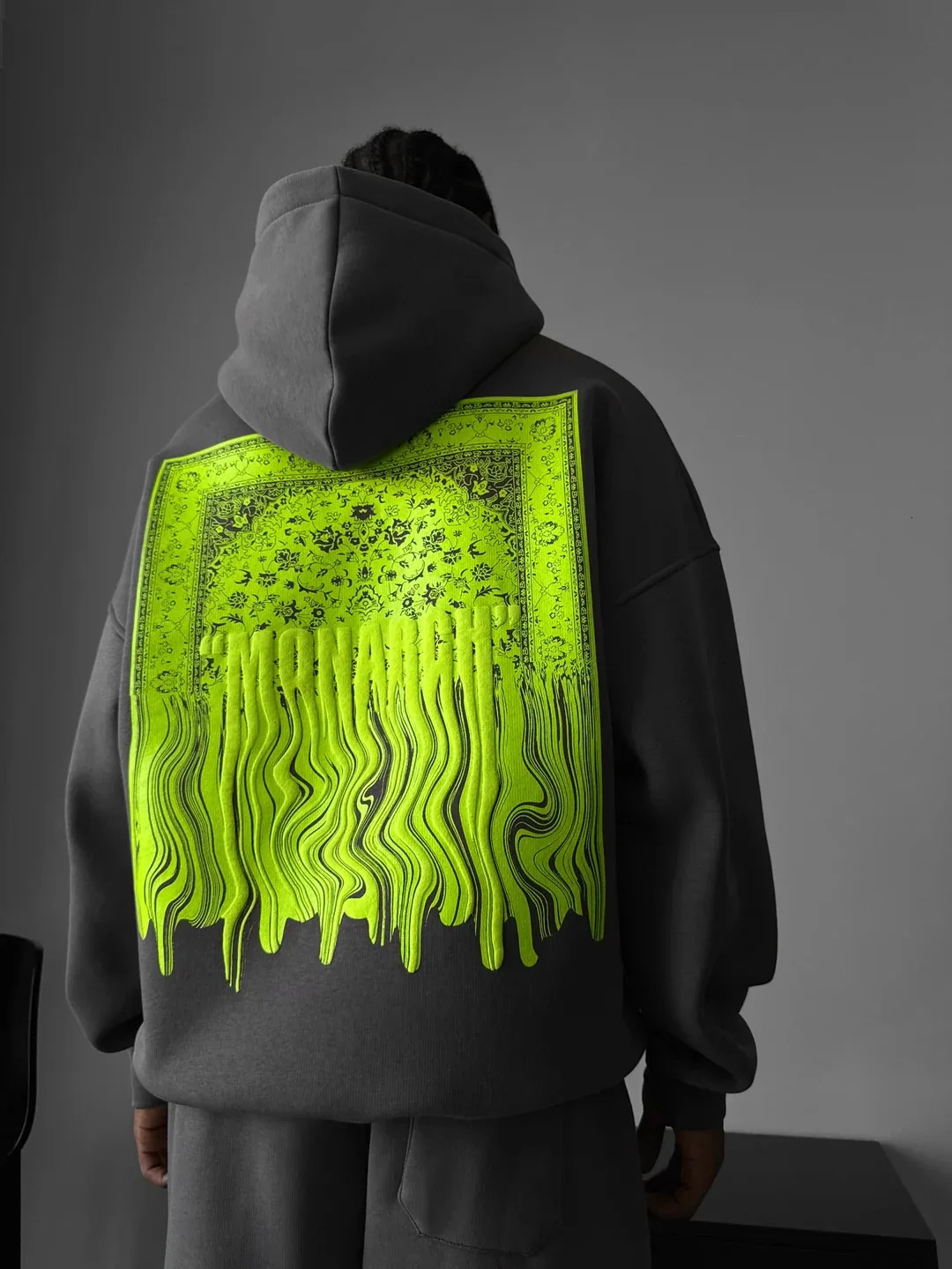 Hip Hop Green Foam Printing Hoodies Harajuku Oversized Mens Womens Hoodie Couples Y2k Streetwear Sweatshirt Men Clothing 261016