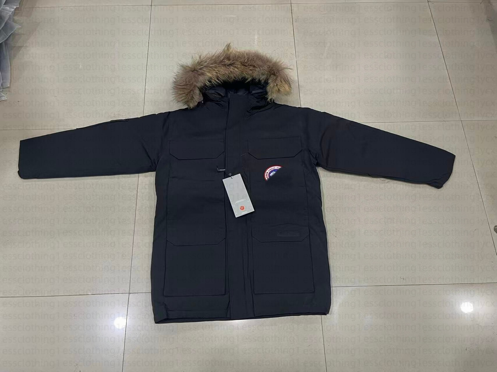 Canada Jacket Gooceness Designer Mens Winter Doudoune Wyndham Parka Homme Warm Outerwear Wolf Fur Hooded Fourrure Manteau Jacket 1d8