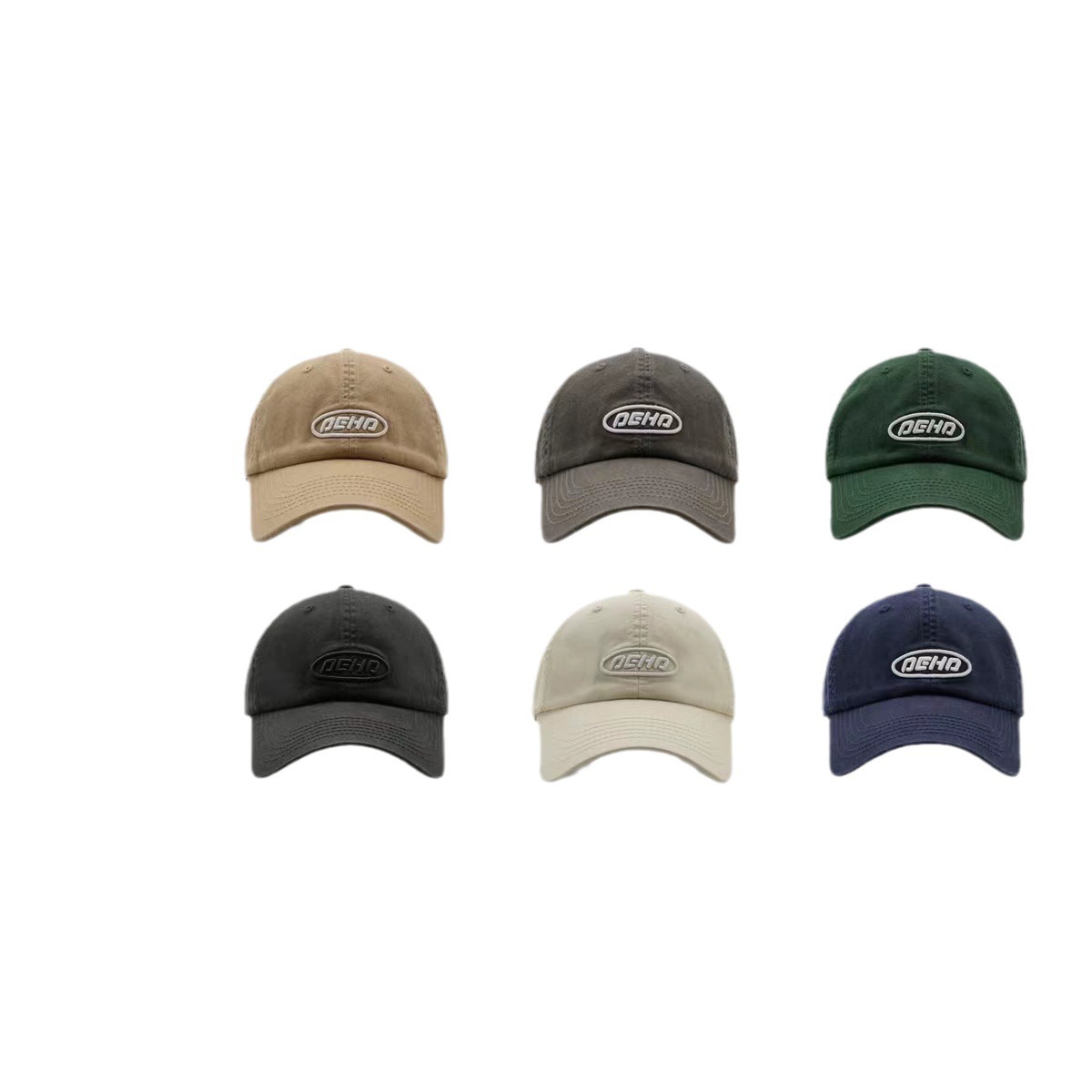 HighQuality Hat Washed Cotton for Men and Women Couples Korean Style Versatile Spring Summer Letter Embroidery Soft Top Baseball Cap