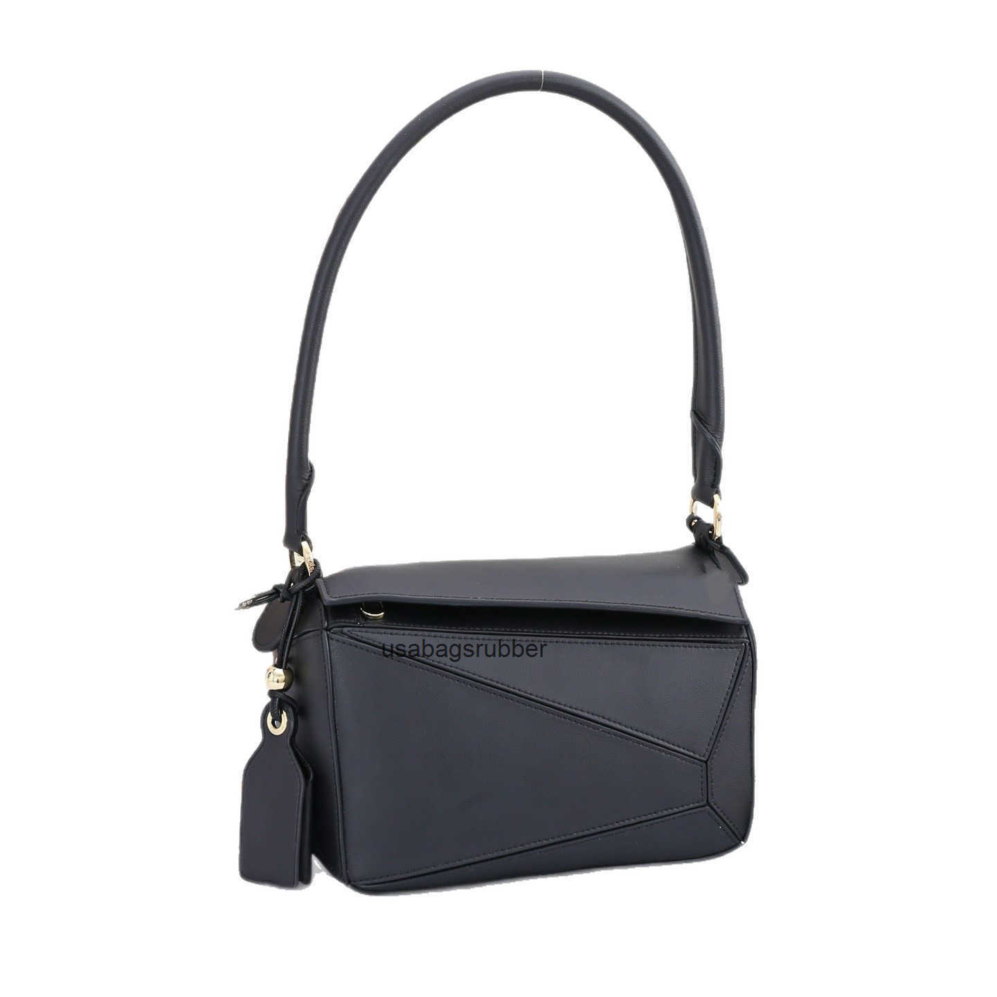 Luxury Designer Style black leather women's bag high end crossbody bag tote bag underarm bag classic geometric design