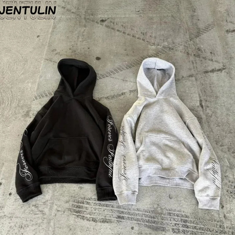 Subculture Fashion Y2K Hooded sweatshirt Harajuku Letter Print Gothic Oversized Pullover Punk Streetwear Goth Hoodie 261016