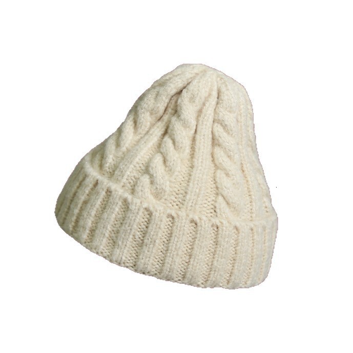 Korean-style women's autumn winter, versatile and warm, twisted woolen for female students, street-style Japanese winter knit hats