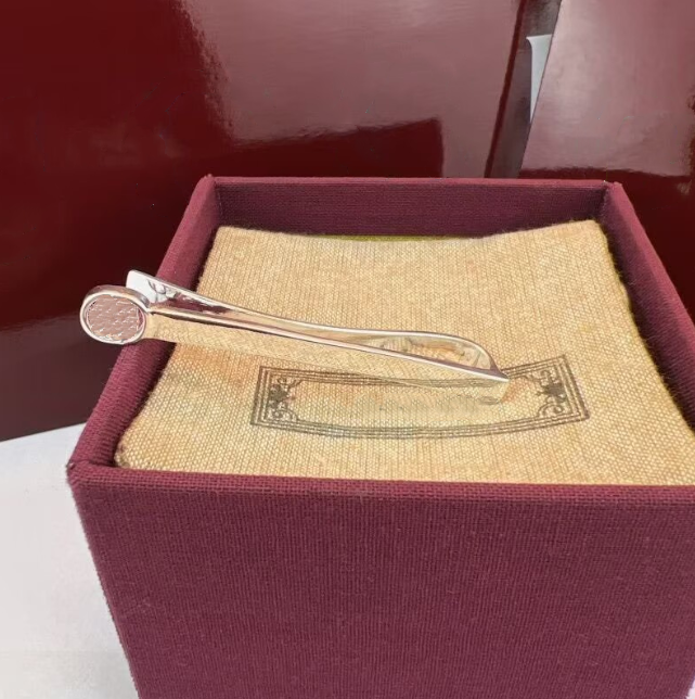 Designer Tie Clips wedding tie pin Business mens shirts ties formal occasions accessories Elegant man Tie Clips 925 Pin with luxury charm