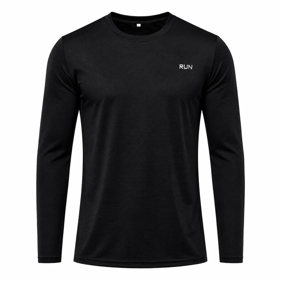 Men's Long Sleeve Quick Dry Sports TShirt UPF 50 UV Protection Breathable Running Fishing Outdoor Workout Tee 260924