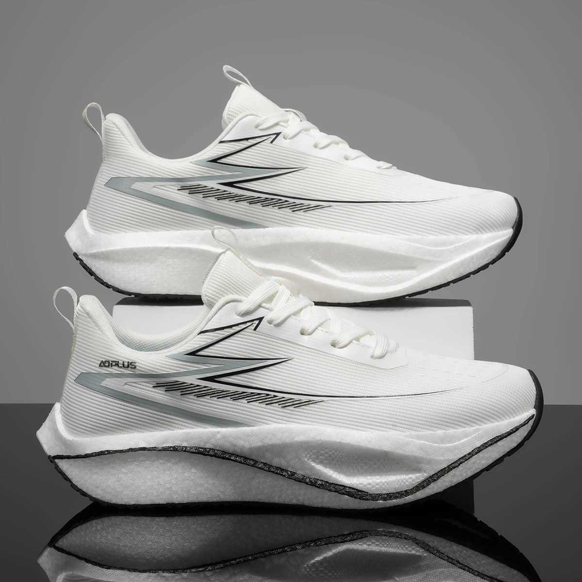 Casual Shoes Marathon Men Running Shoes Carbon Board Sports Men's Sneakers Comfortable Lightweight Women's Breathable Athletic Sneakers Ma