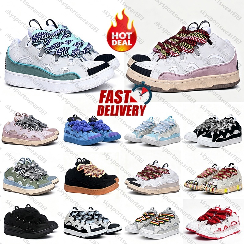 2026 Hip-hop Streetwear Mid-top Curb Sneakers mens womens running shoes Thick Bottom Sneakers Unisex Wide Webbing Lace Skate Shoes Size 35-46