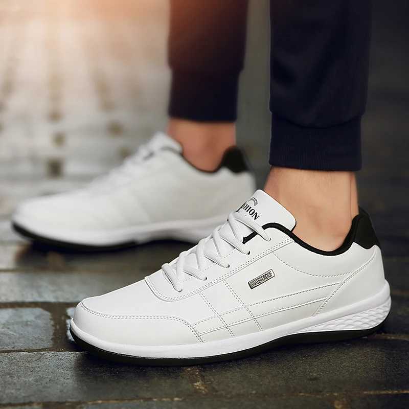 Casual Shoes Men Shoes Leather Casual Sports Shoes Outdoor Comfortable Breathable Men Casual Sports Shoes Vulcanized Men Shoes Walking Shoes H261016