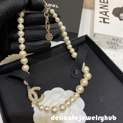 Designer Necklace Pearls cc Necklace 100Th Anniversary Commemorative Classic Versatile Blogger Pearl Short Chain Necklace Channel Jewelry