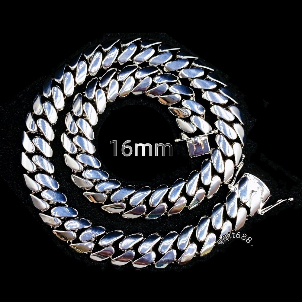 ZuanFa Jewelry Plain Cuban Chain VVS Moissanite Iced Out Box Cuban Link Chain Rapper Hip Hop Necklace Rock