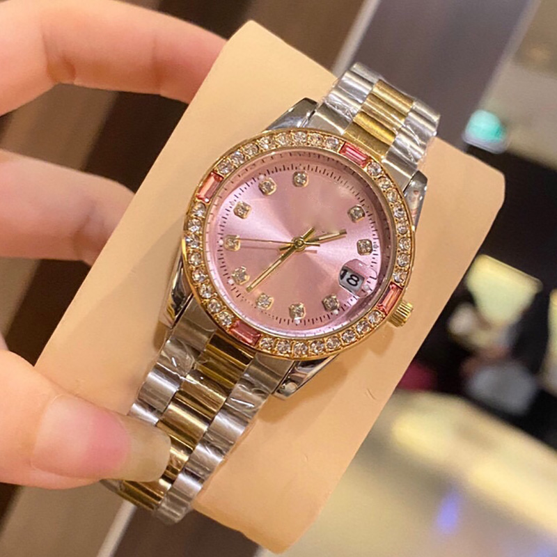 Fashionable and Simple Gold Stainless Steel Women's Watch, gold sliver Business Casual, Elegant, Retro Style, Waterproof, gifts for wife girl w
