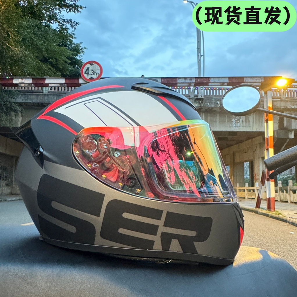 Motorcycle Helmet New National Standard 3C Certified Electric Vehicle Motorcycle Trendy Stylish Autumn And Winter Warm Windproof All-Season Universa
