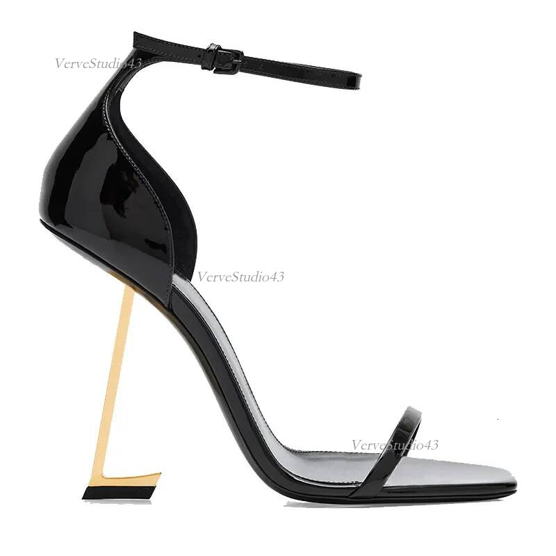 Designer ysllysness heel high heels women Dress Shoes patent leather black gold nude red silver womens lady sandals party wedding yslshoesfor women
