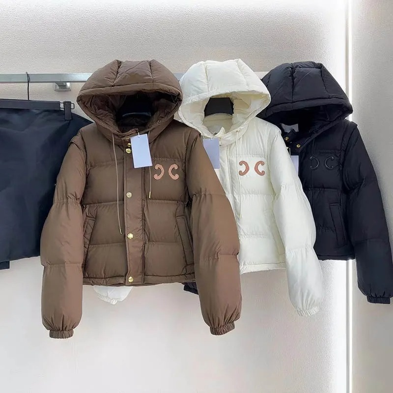Women Designer Puffer Jacket Womens Winter Jacket Down Jackets Parka Sleeve Detachable Coatwomen Doudoune Femme Long Coat Slim Fur Collar Warm Snow