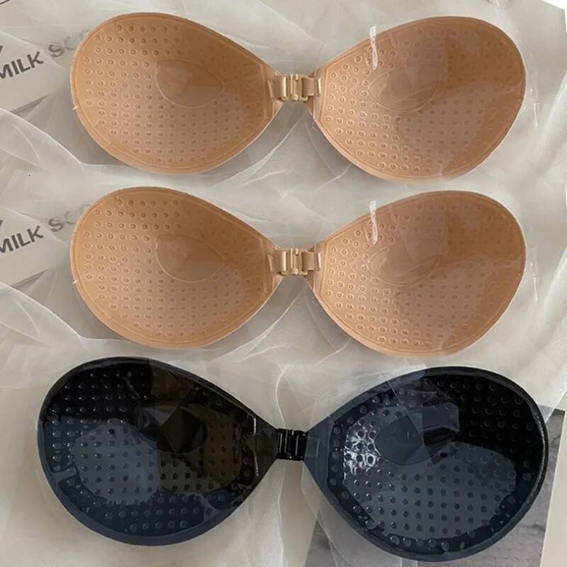 Women's Invisible Adhesive Stick Bra Strapless Push Up Bras Lingerie Seamless Silicone Nipple Cover Bralette Underwear dongdumaoyi