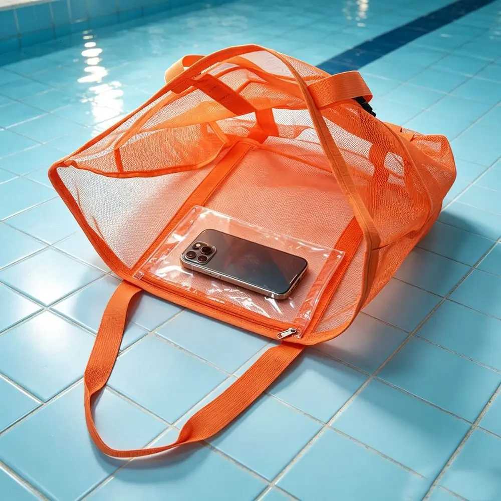 Evening Bags Large Capacity Swimming Shoulder Bag Multifunctional Environmentally Friendly Mesh Handbag Lightweight Foldable Beach Bag Beach H261016