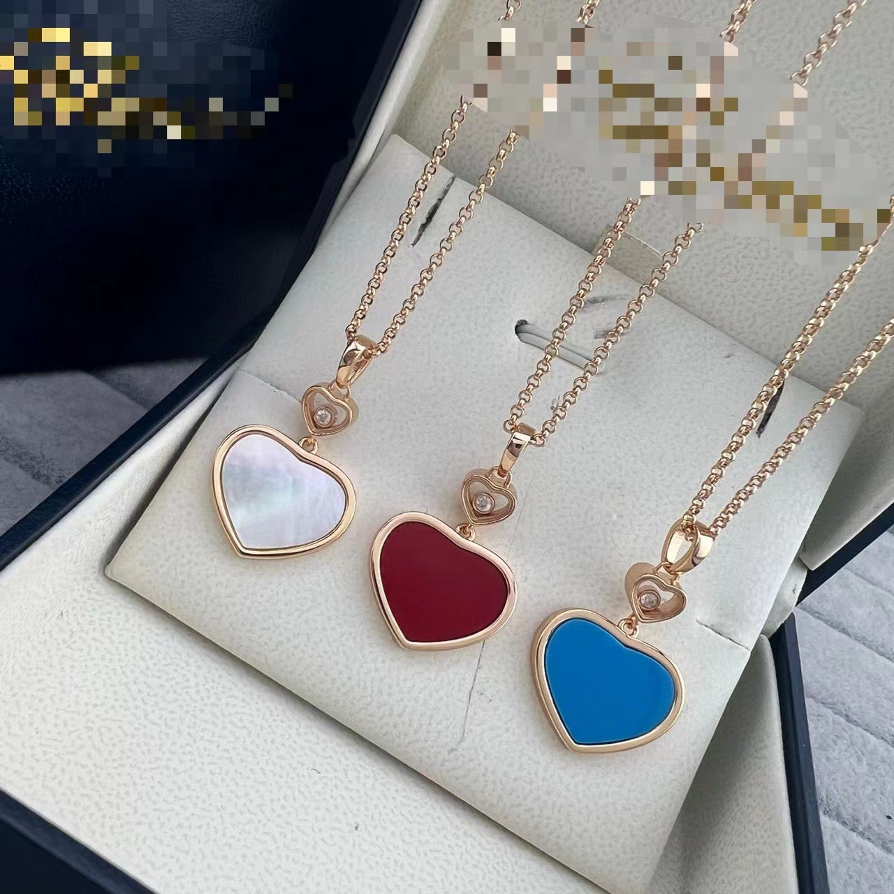 Chopardlies Chopardity Jewelry Necklace Chopars Happy Diamond Designer Necklace For Woman Man Jewerly Stylish Clavicle Chain With Unique And Luxurio