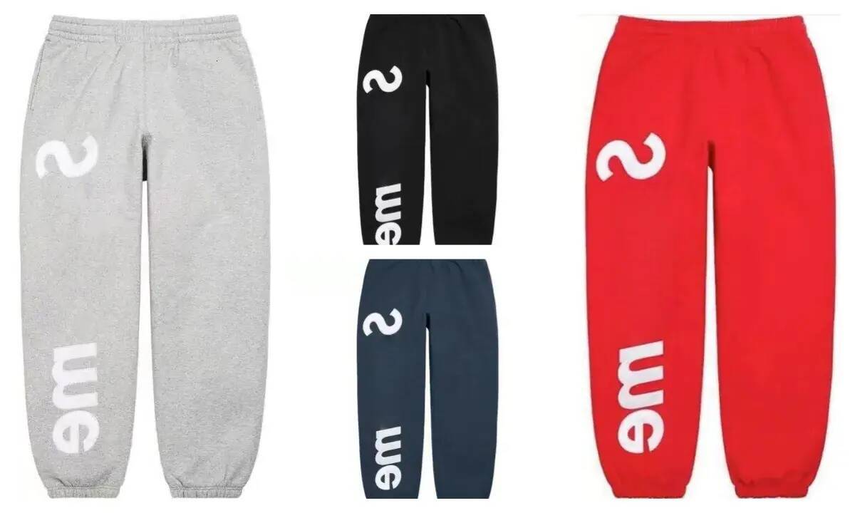 Men Pants Mens Sweatpants Designer Casual Pants American Street Brand Satin Applique High Quality Women Tracksuits Fashion Pant Hip chinos Hop Long