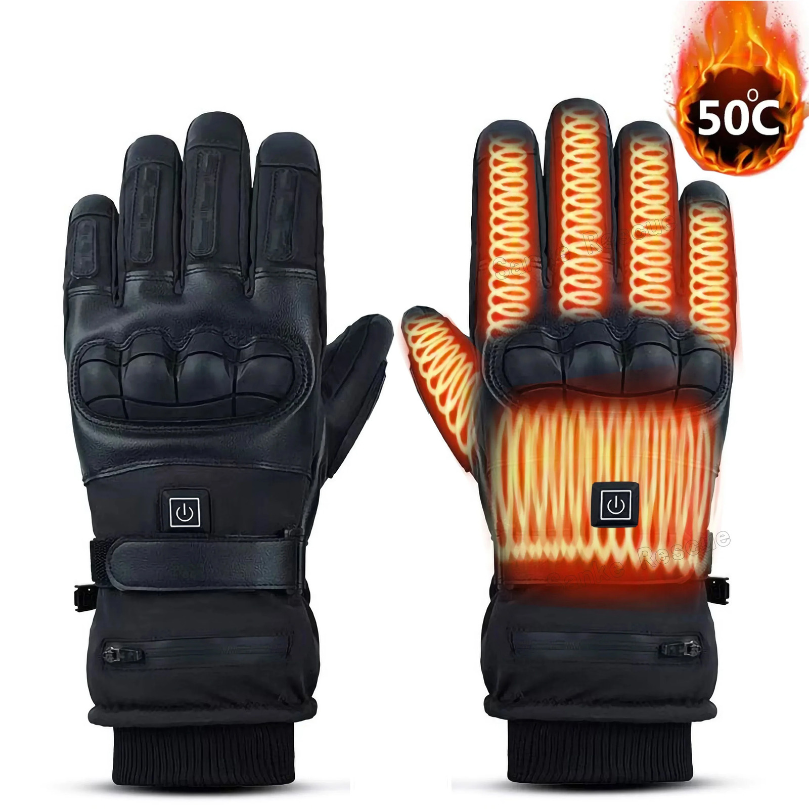 Heated Motorcycle Gloves for Men Tactical Winter Gloves Bicycle Supplies Skiing Gear Bike Accessories Warm Cycling 261016
