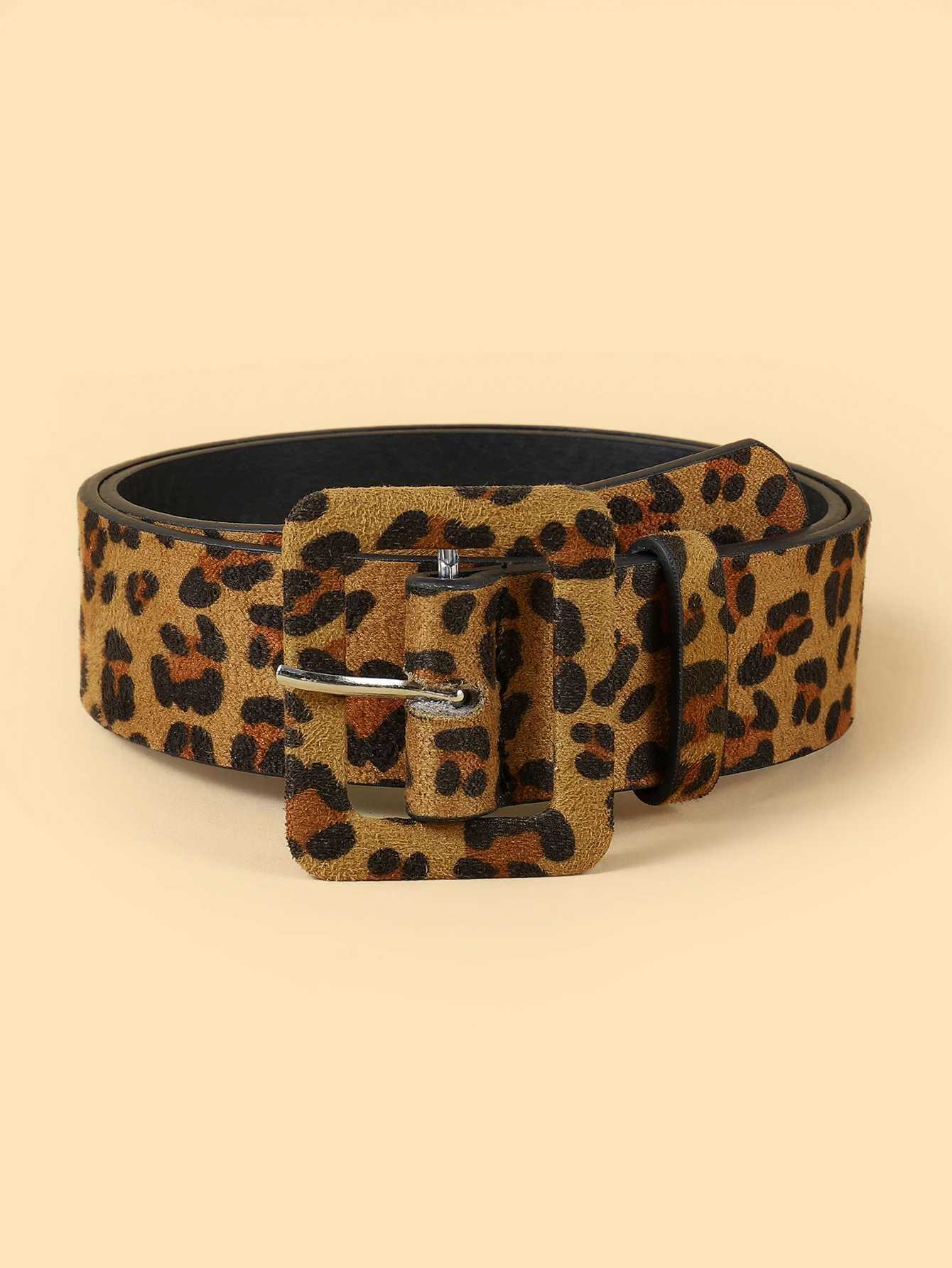Boho Style PU Leather Black and White Leopard Leather Three Colors Available Women Dress Slim Fit Women Dress Belt S2610178JMZ
