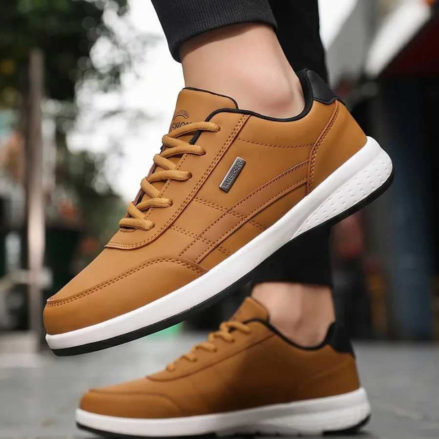 Casual Shoes Men Shoes Spring Autumn Waterproof Walking Sneakers Leisure Male Leather Sports Shoes Non-Slip Footwear Tennis for Men H2610161
