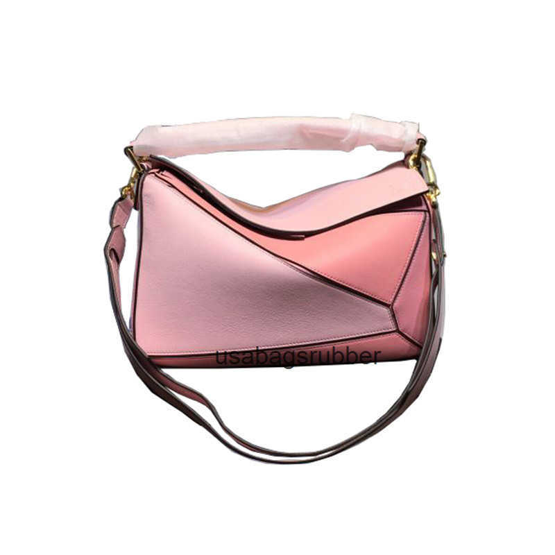 Luxury Designer Style 2026 New Trendy Bag Same Style as Geometric Bag with Leather Splicing Women's Crossbody Handbag Large Pillow Bag