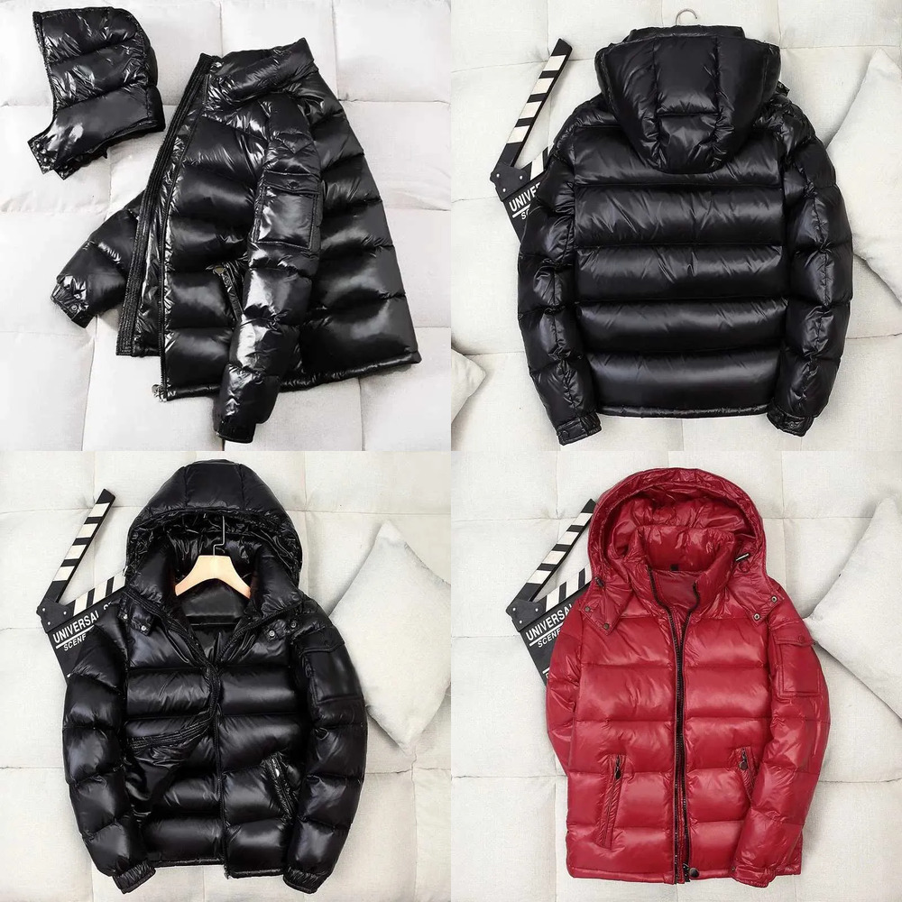 Men's Down Parkas New Winter Men Shiny White Duck Down Coats Hooded Casual Puffer Jackets Quality Male Outdoor Windproof Parkas Warm Jackets 3X
