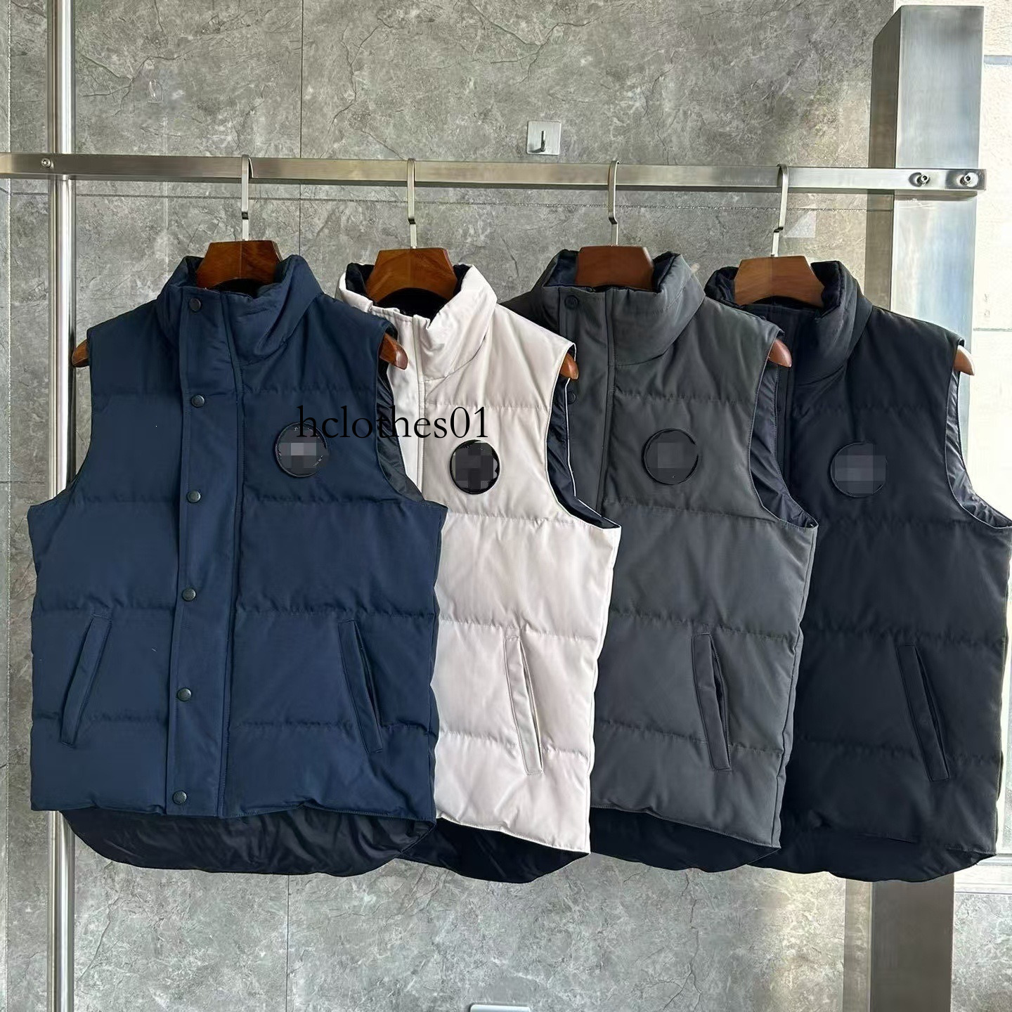 2026 Designer down vest, black and red label, suitable for both men and women, autumn and winter, warm and versatile export vest