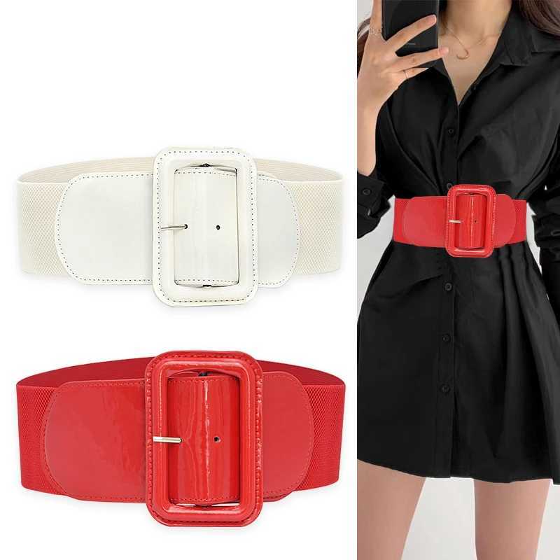 Corset Plus Size Elastic Blk Belt Female Waist Big Wide Stret Cummeunds Red Designer Belts For Women Waisand Shapper M261016