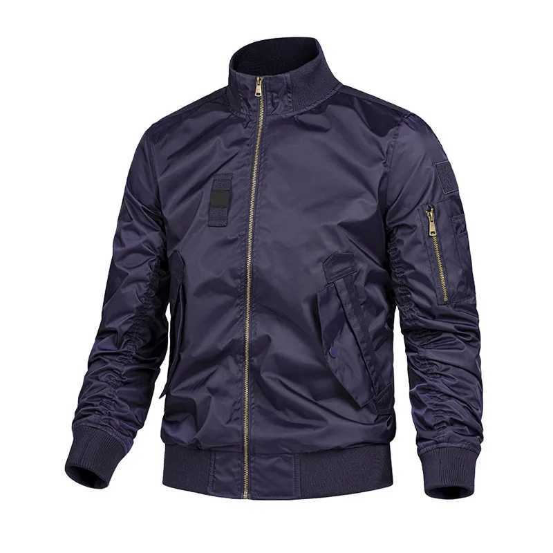 Spring and fall jacket male pilot jacket baseball suit trend young men thickened large size loose coat S261017D5H8