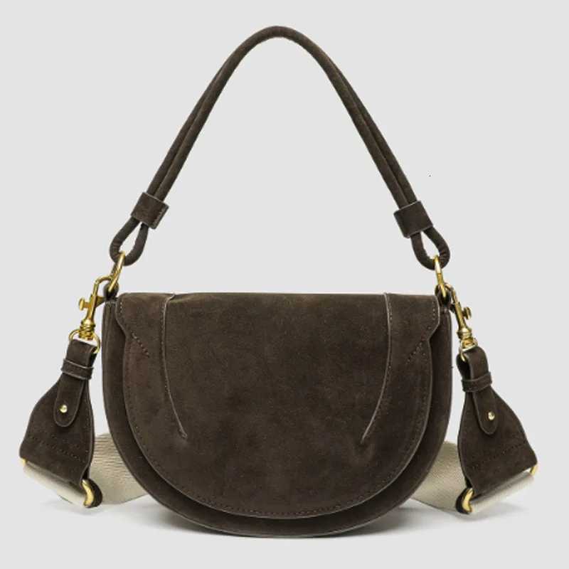 Evening Bags Totes New Frosted Suede Bucket Bag Fashionable and High-Quality Commuting Shoulder Bag Crossbody Bag H2610161