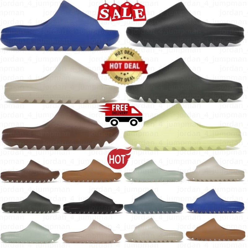 footbed slides Designer soft slipper platform classics sandals runners casual cork clogs slippers Men Woman Grey blue White Glow Green gran Ochre sl