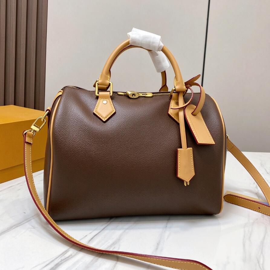 designer luxury bag women handbag monogram bandouliere 30cm top handle crossbody bag removable shoulder strap daily travel tote bag with lock
