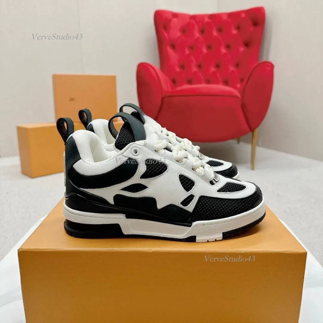 lvlyness shoes Designer Sneakers Luxury Skate Sneaker Mens Trainers Casual Runner Shoe Outdoor Leather Flower Skates Women Men skate louisd Shoes Si