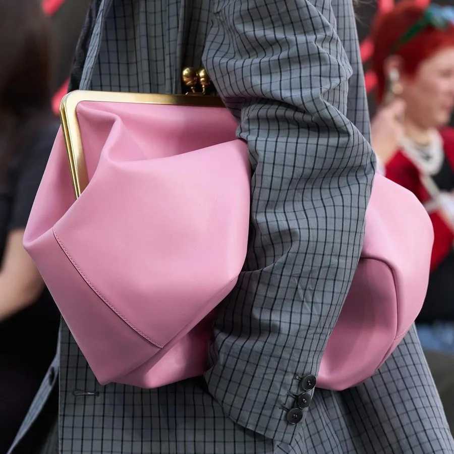 Evening Bags Fashion Large Kisslock Clip Shell Clutch Bag Designer Women Handbags Soft Pu Leather Shoulder Bags Elegant Party Bag2026 H261016
